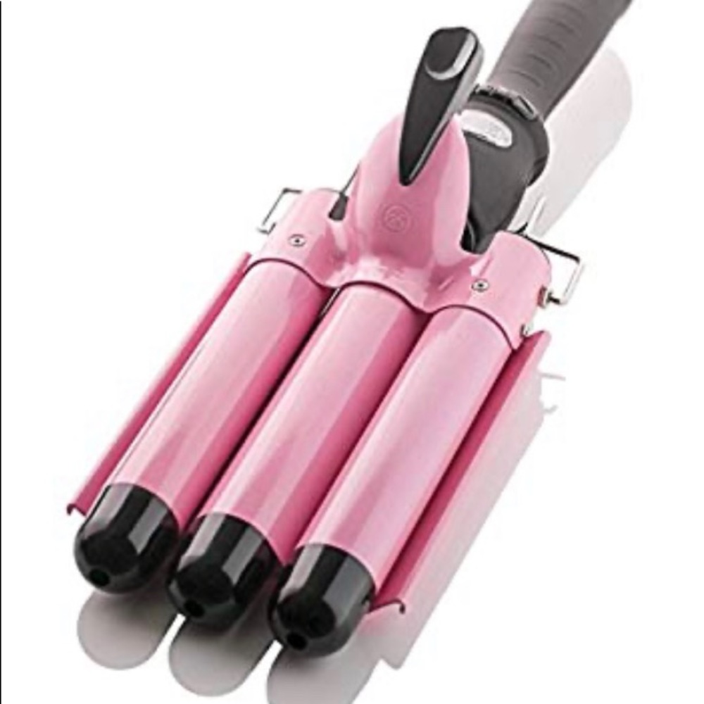 3 barrel curling iron wand 1 inch ceramic
